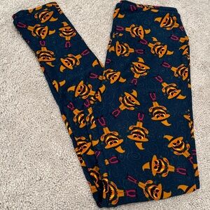 Lularoe leggings (one size) Halloween pumpkin scarecrow